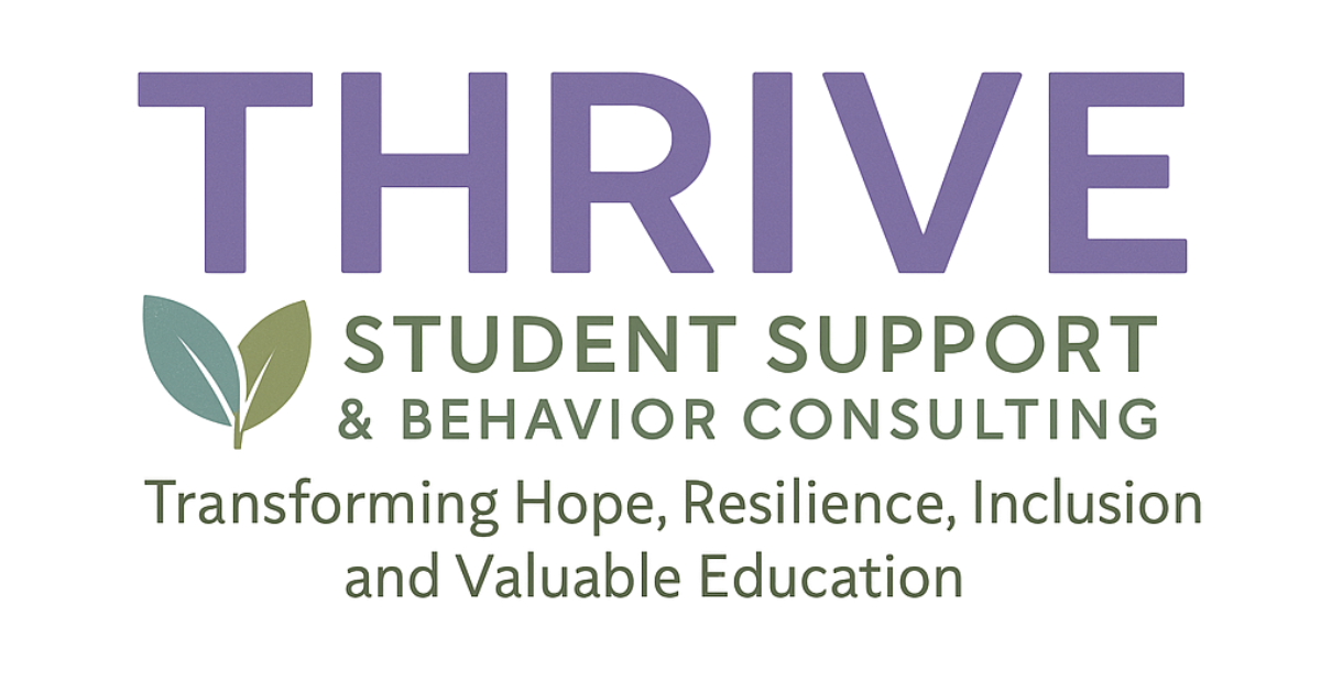 THRIVE Student Support & Behavior Consulting Logo